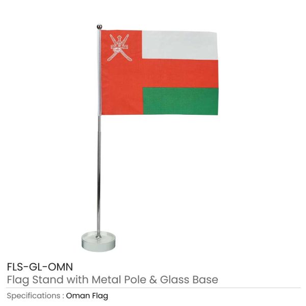 Oman Flag with Stand